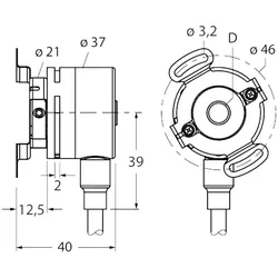 Turck Inkrementaler Drehgeber RI-09H8E-2F360-C