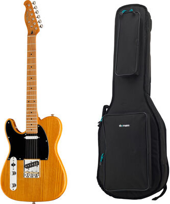 Harley Benton TE-52NA LH Vint. Series w/Bag Natur Hochglanz