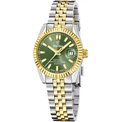 Festina F20088/4 Damenuhr Bicolor/Moosgrün 10 bar