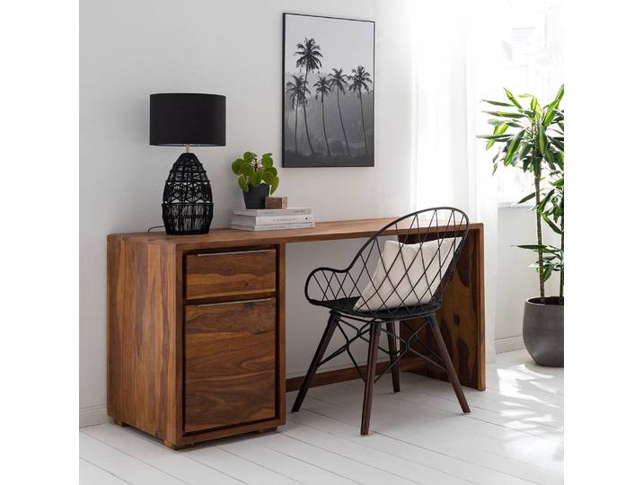 Bureau 150 x 76 x 60cm Marron/Sheesham
