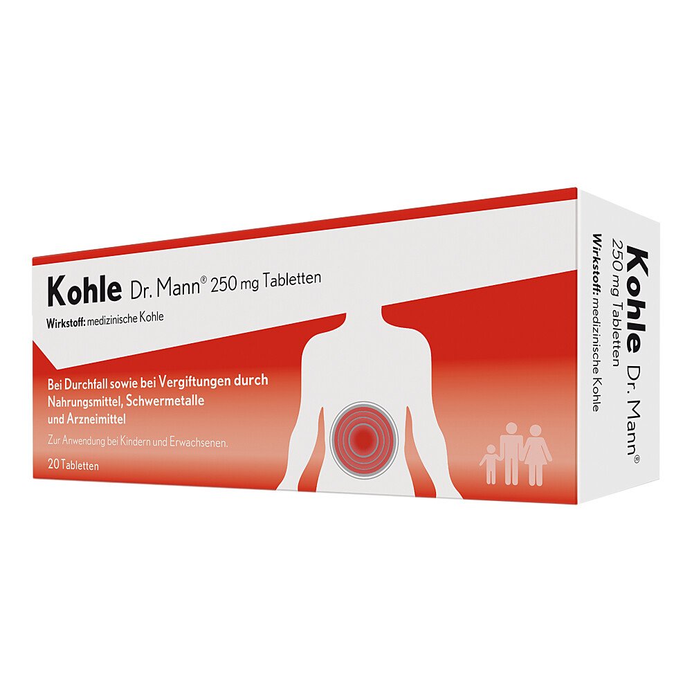 Dr. Gerhard Mann Kohle Doktor mann 250 mg Tabletten 15403005