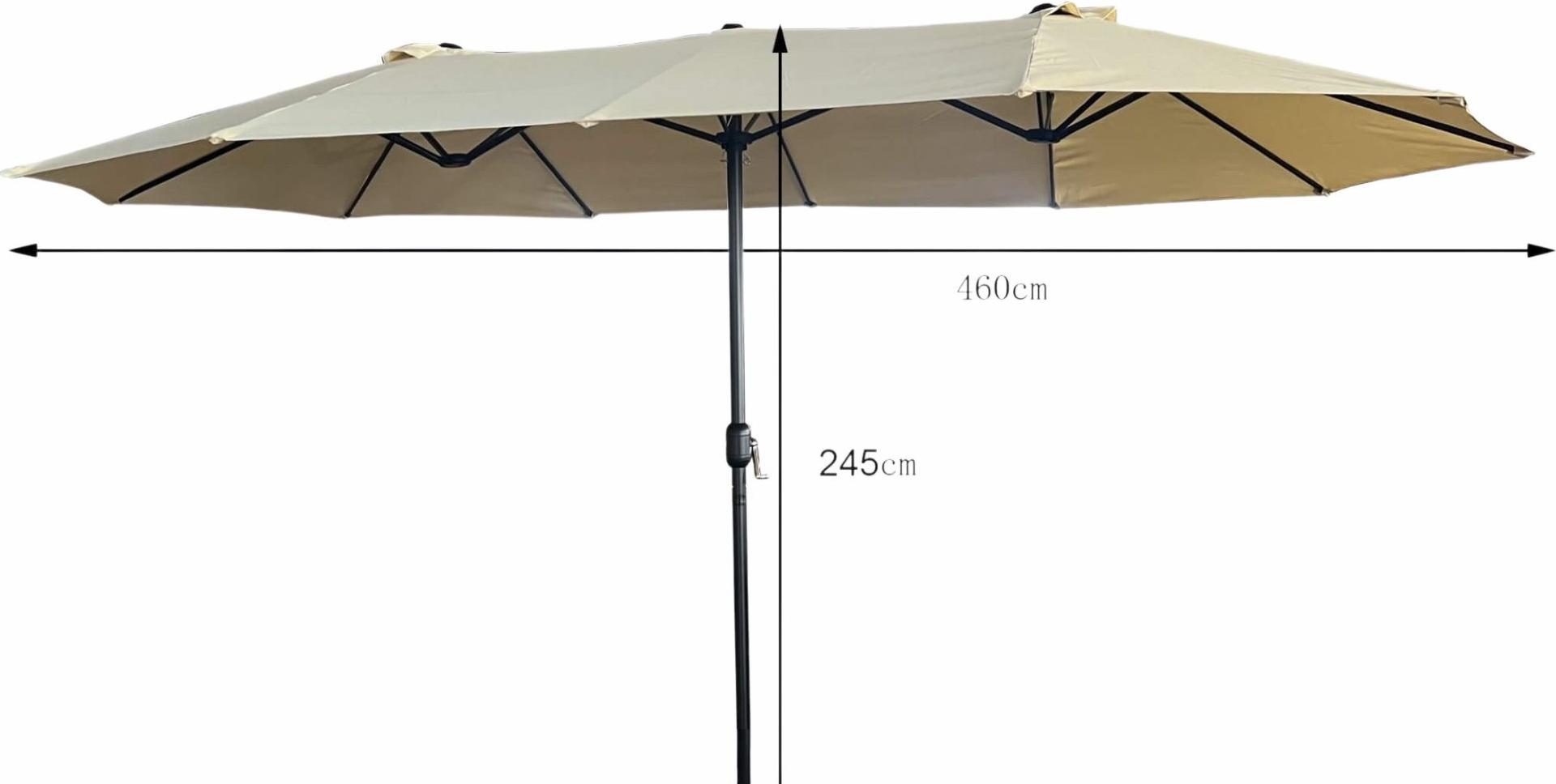 Akord Gartenschirm Tilia Beige 245X245X245 Cm