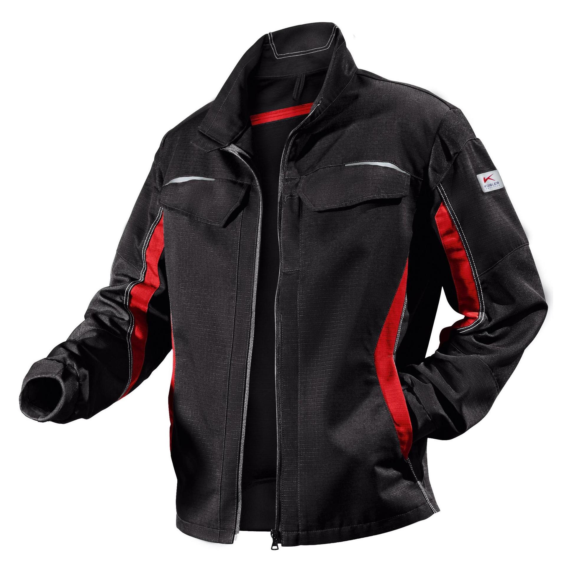 Kübler Pulsschlag Jacke Schwarz/Mittelrot 42 (42) (210141)