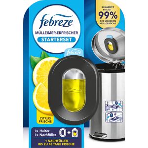 Febreze Raumduft Mülleimer-Erfrischer, Starterset, Duftspender, 4,88 ml, Zitrusfrische