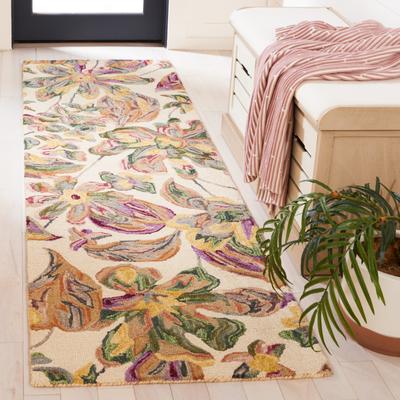 SAFAVIEH Handmade Blossom Chong French Country Floral Wool Rug