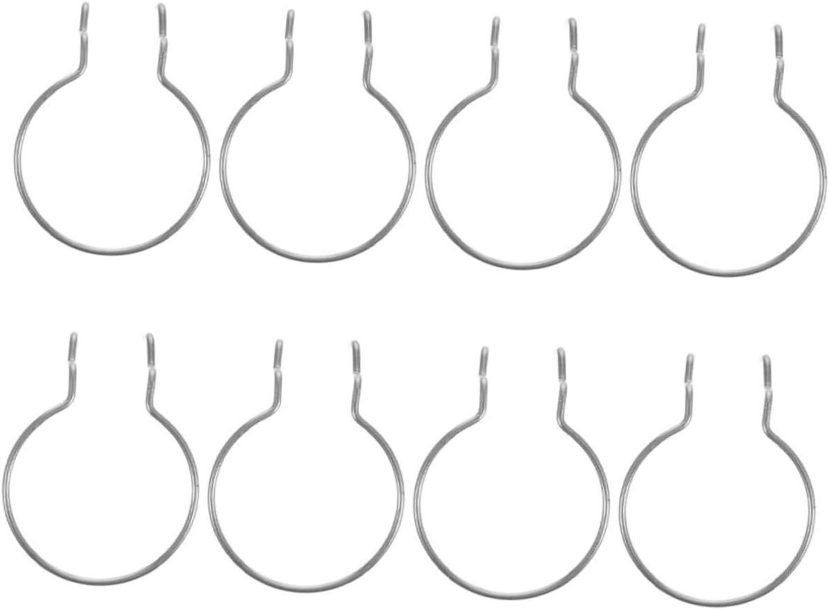Dubbele Lijnhaak Hanger Zwart - 8 Stuks Pegboard Haak voor het Opbergen en Organiseren