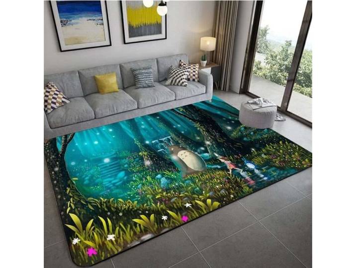 Tapis de sol Amime mon voisin Totoro - NVY-11766 - 120x160cm - Doux et antidérapant