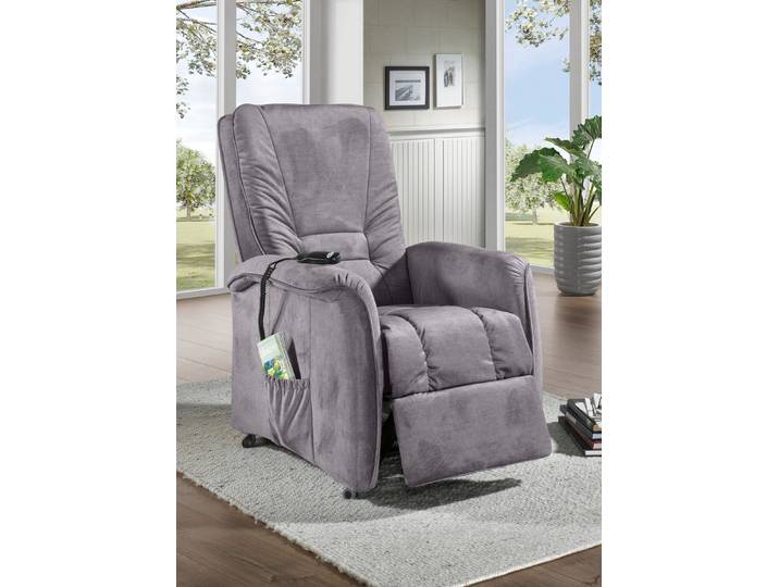 Gemütlicher TV-Sessel, Grau, TV-Sessel, mechanisch