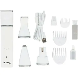 Kerbl Pet Akku-Multitrimmer 4in1 (Hund, Katze, Kleintier), Tierpflegegerät