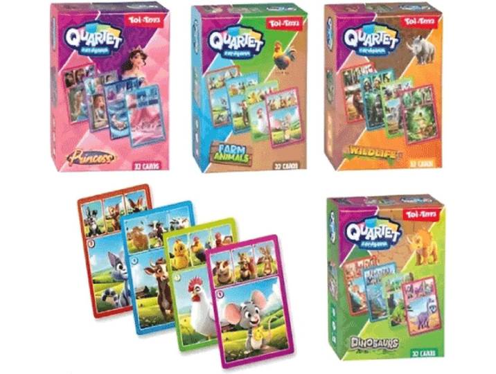 Toi-Toys Kaartspel Kwartet 32 kaarten