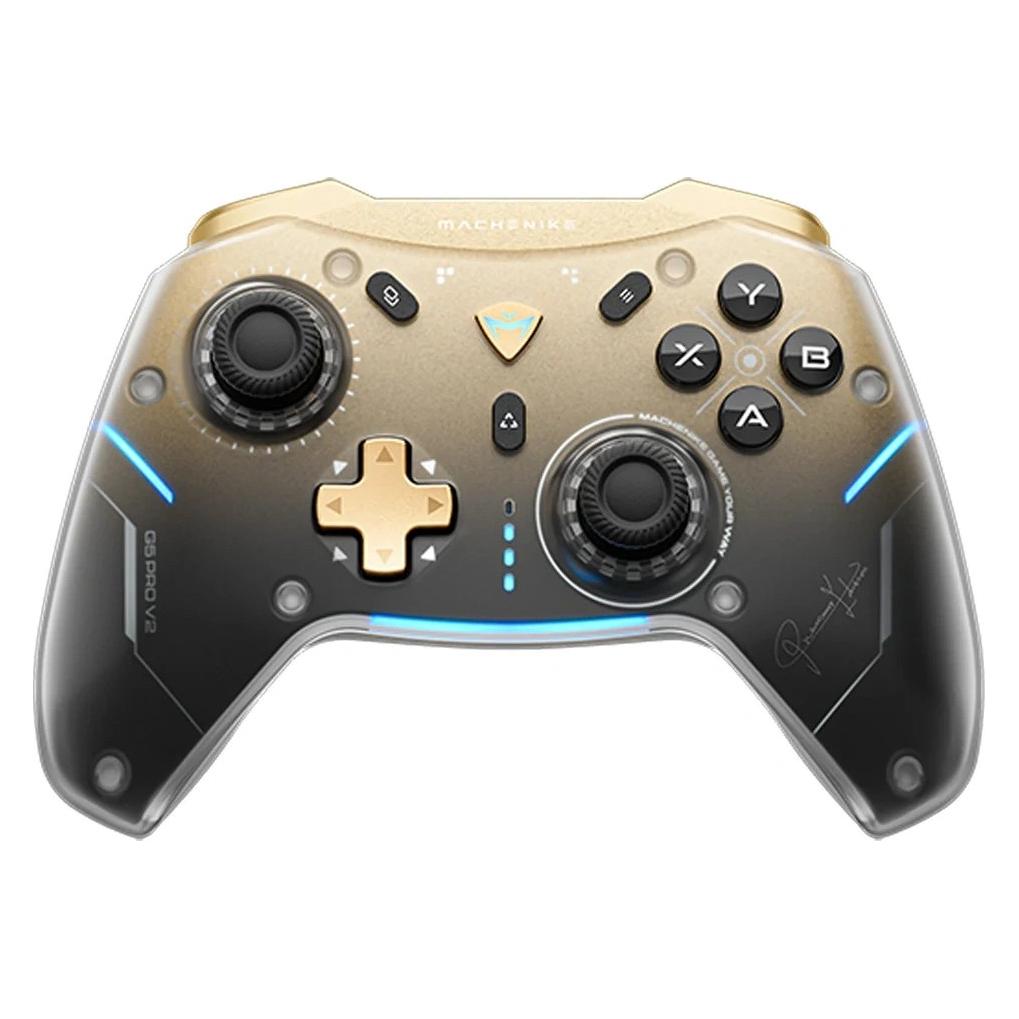 Machenike G5Pro Premium Edition Kabelloser Gamecontroller mit Ladestation - Schwarz und Gold (Android, iOS, Switch, Switch 2, Windows) (6975971295493)