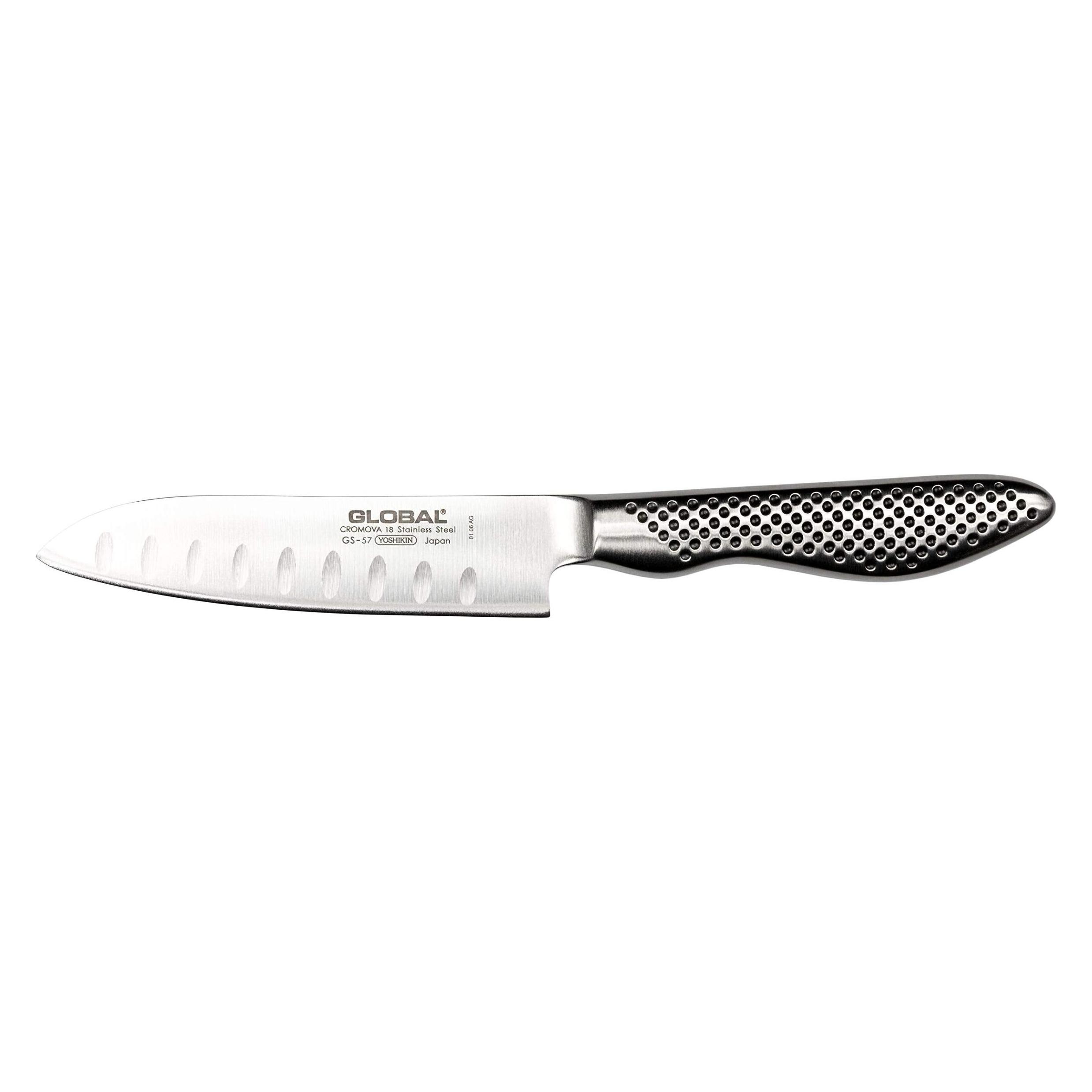 Global Messer Global GS-57 Santokumesser mit Kullen 11 cm (11 cm, 1x) (1401 GS-57)