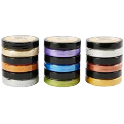 Viva Decor, Künstlerfarbe + Bastelfarbe, Inka -gold - Basis -Set, 9x50 ml (50 ml)
