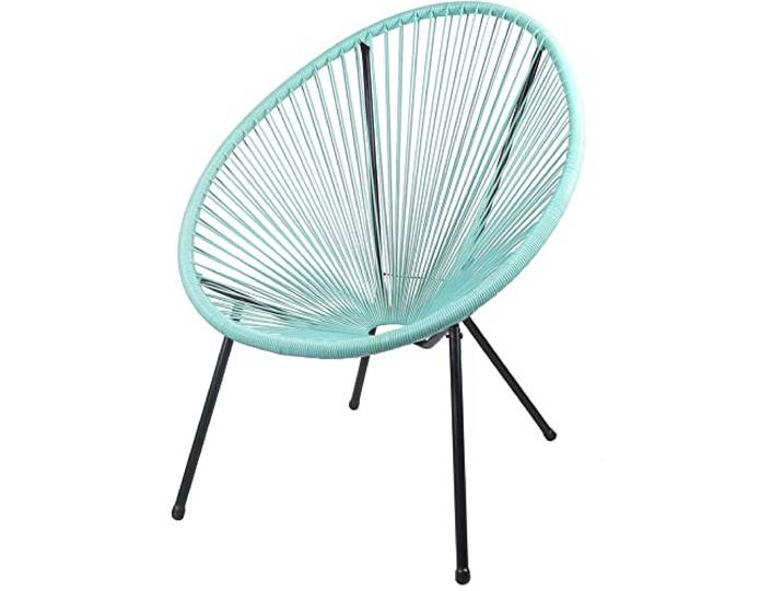 Lomadox Sessel Stuhl Relaxsessel Balkon 2er Set in Mint