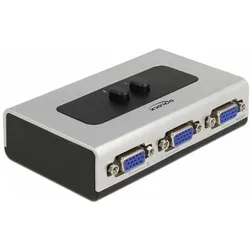 Delock Umschalter VGA 2 Port manuell bidirektional, Switch Box