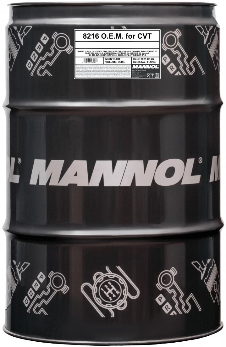 Sct - Mannol Getriebeöl Mannol 8216 Atf Cvt [208l] Mn8216dr 208l