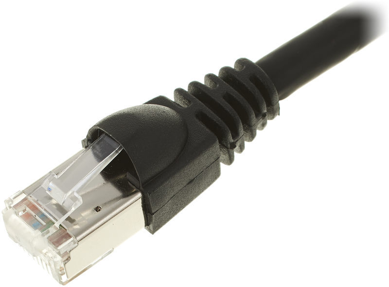 TelegÃ¤rtner CAT6A Patchkabel 25m, sw nero