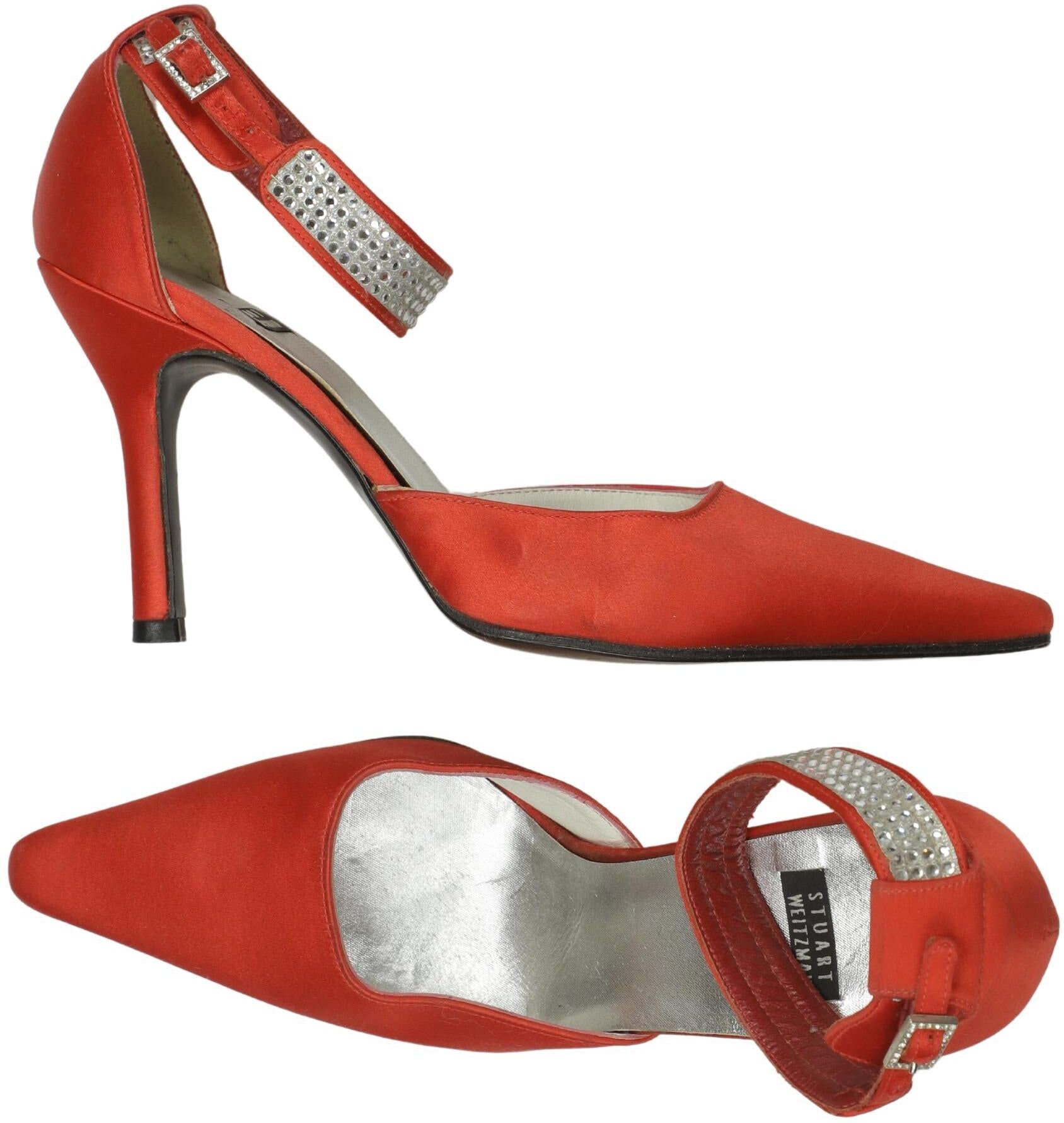 Stuart Weitzman Damen Pumps, Rot, Gr. EU 36.5, kein / Etikett - Second Hand