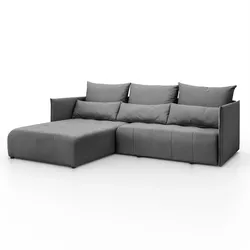 ECKSOFA APOLLO L mit Schlaffunktion und Bettkasten – linke Seite
