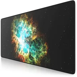 CSL Gaming Mauspad, XXL Schreibtischunterlage 900 x 400mm, Präzision & Geschwindigkeit, Galaxie