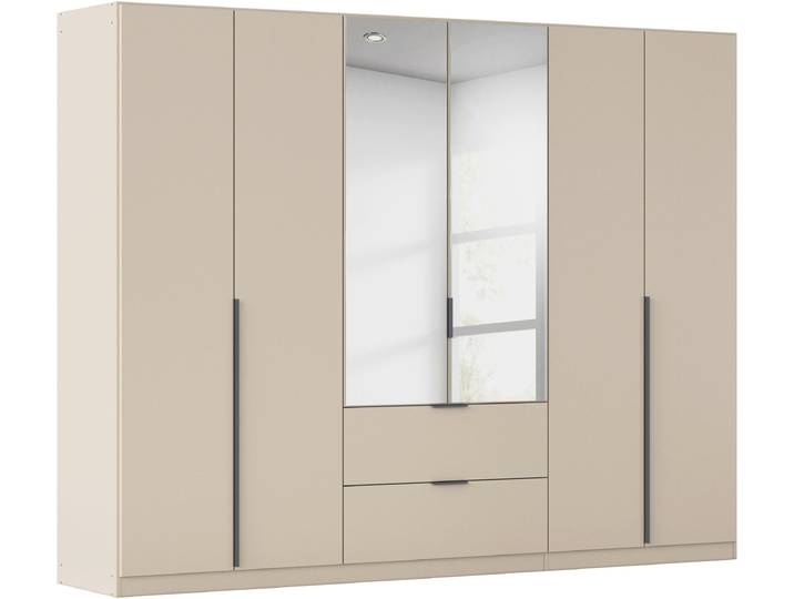 Drehtürenschrank, 271x210 cm, Holzwerkstoff, Beige (Champagner), Mit Außenschubkästen, Klassisch, Rauch