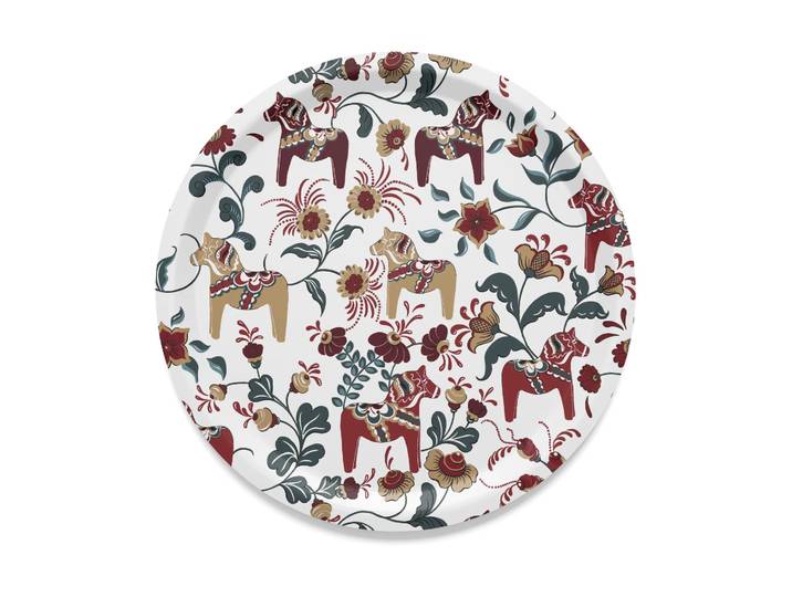 Arvidssons Textil Plateau Leksand Ø38 cm Édition anniversaire 30 ans