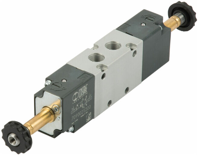 Riegler Vanne 5/2 voies »BASIC«, électropneumatique, bistable, G 1/4 (7091021200)