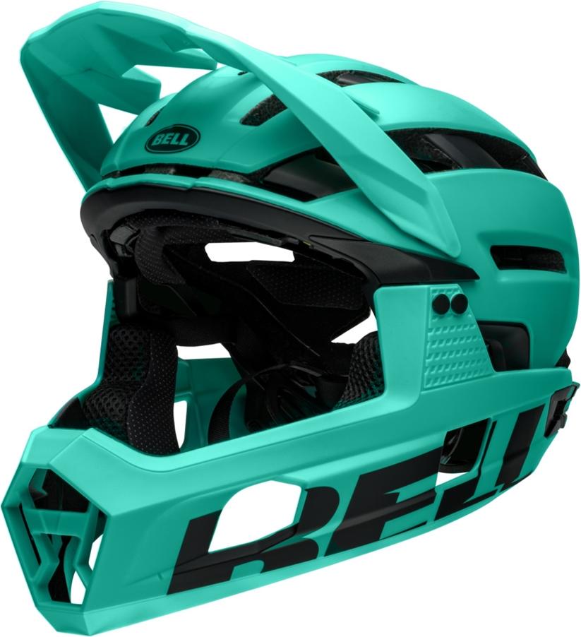 Bell Super Air R Spherical Fahrradhelm matte turquoise/black L Türkis