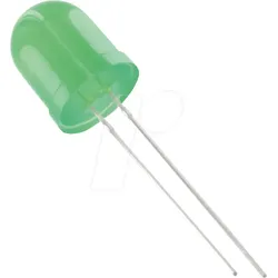 10034G3D-EHE-A - LED 10mm, bedrahtet, grün, 2500 mcd, 60°