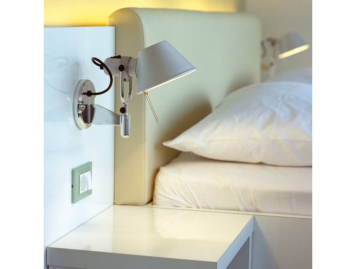 Tolomeo Faretto LED Wandleuchte 3000K m/Schalter - Artemide - Wohnzimmer - Design - Metall - Einflammig