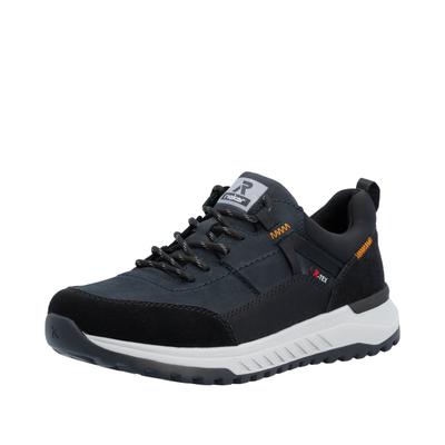 Sneaker RIEKER, Herren, Gr. 44, Textil, schwarz (blau), Veloursleder, Schuhe Sneaker, Outdoorschuh, Halbschuh, Schnürschuh mit TEX-Ausstattung