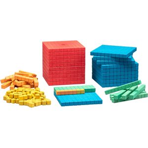 Wissner Lernspielzeug Dienes Grundsortiment, 141 Teile, ab 6 Jahre, Zahlen und Rechnen lernen