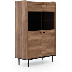 VITRINE Vasilia mit 2 Türen 90 cm, Brandy Castello