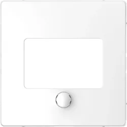 Merten MEG5775-6035 Zentralplatte für Universal Temperaturregler-Einsatz mit Touch-Display Lotosweiß, System Design MEG57756035