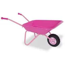 Relaxdays Schubkarre für Kinder rosa Pink,Schwarz