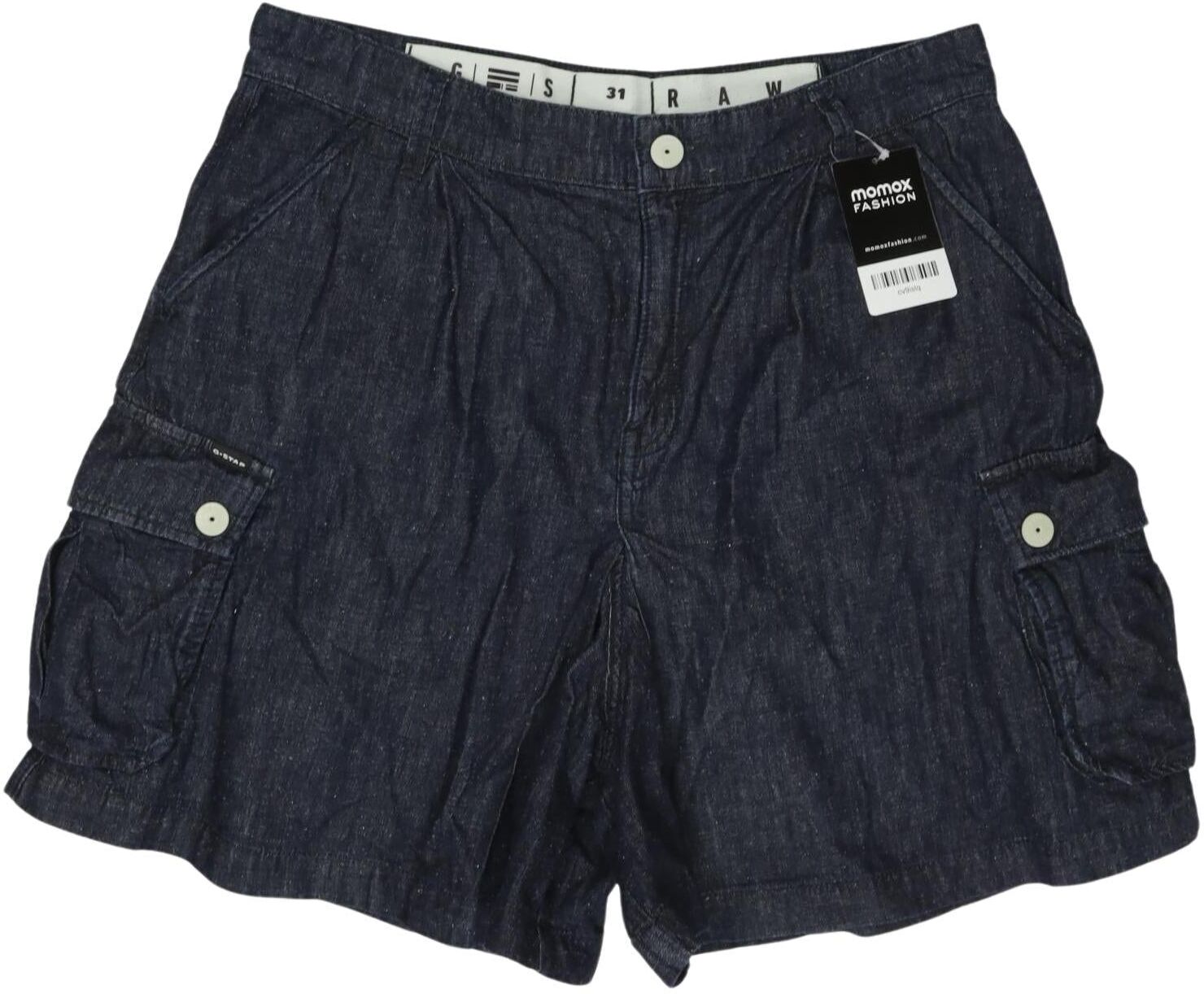 G Star RAW Damen Shorts, Marineblau, Gr. W31, Baumwolle / Hanf / Synthetik - Second Hand