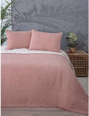 Sussexhome Muslin Blanket 4 Layers, Soft Bedspread, Turkish Cotton Muslin Bed Cover, Reversible Coverlet