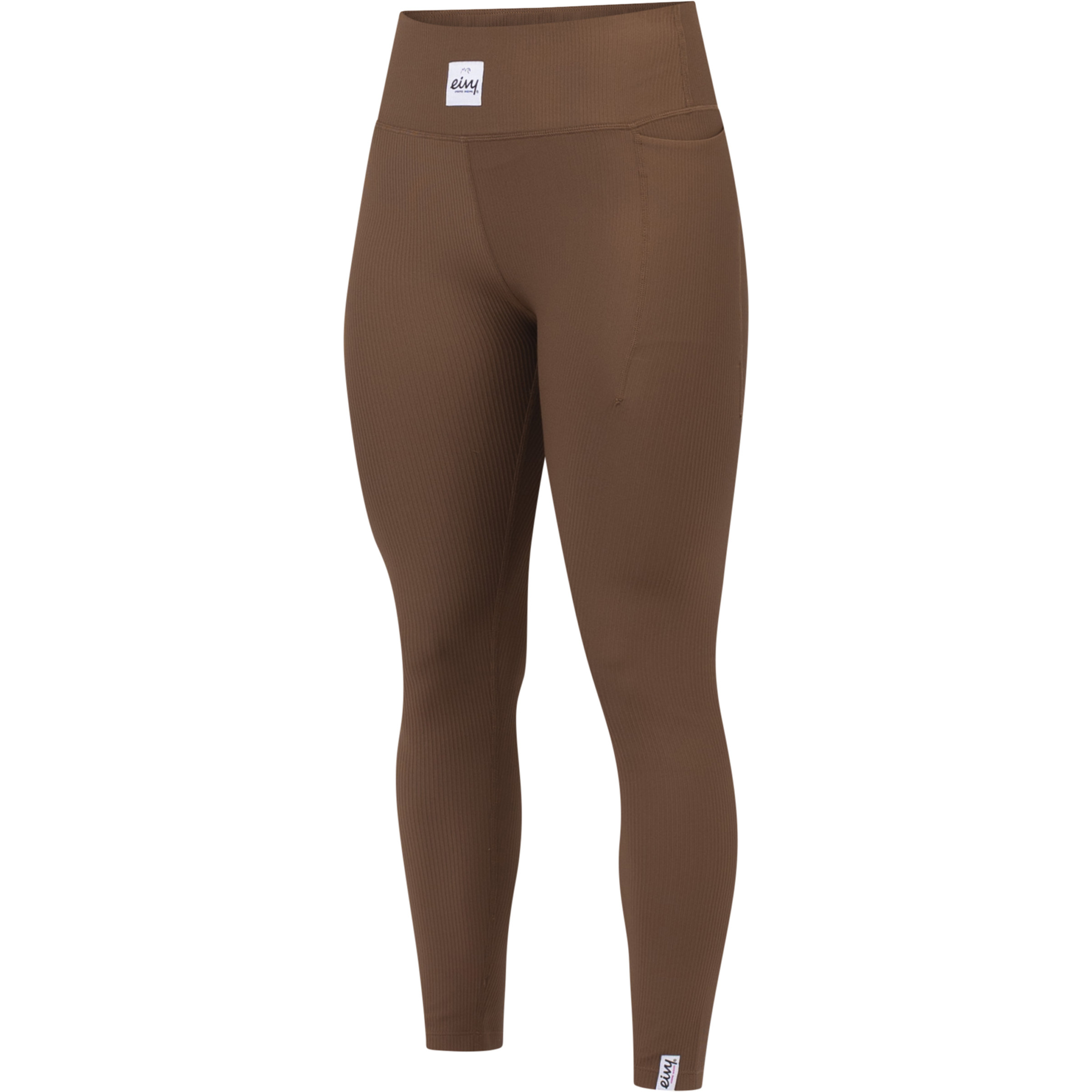 Eivy Pocket Rib Tights Damen Yogahose braun Größe XS Yoga | Training & Fitness Elastisch