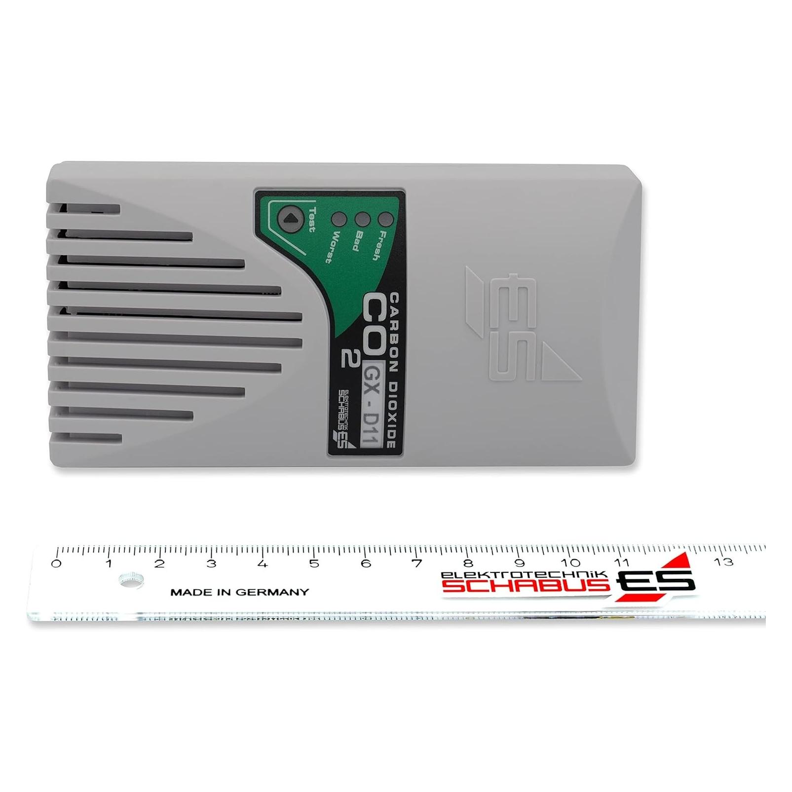 Schabus Luftgütesensor CO2 Steckdosen Warngerät GX D11 (400311)