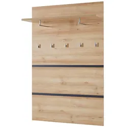 Hängegarderobe in Buche Dekor mit Haken
