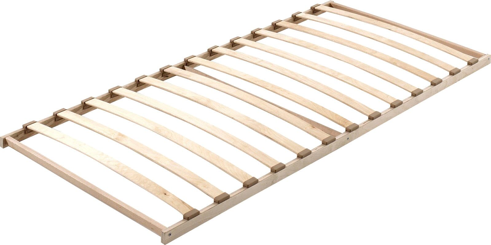 Lattenrost VIPACK "Vipack Lattenrost", beige (natur), B:90cm H:7cm L:200cm, Lattenroste, Lattenrost, Lattenrost mit 13 Schichtholzfederleisten in Kunststoffkappen natur B/L: 90cm x 200cm, 80 kg, zerlegt
