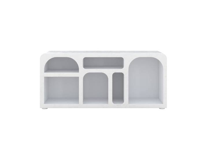Buffet en plâtre blanc cassé 160 cm