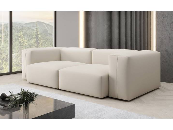 Designer 2 Sitzer Sofa Snug in Stoff - Grün - Stoff - Luxusbetten24