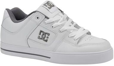 DC PURE A (Men's) Athletic in White/Battleship, Size 12 M, Leather