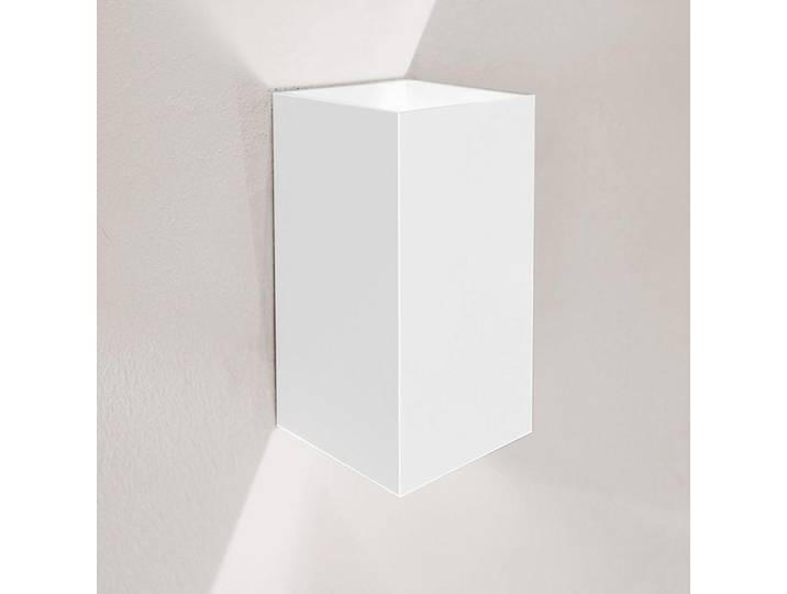 s.luce Led-Wandlampe Ixa High Power Weiß Rechteckig, Metall, Quadratisch, LED integrated, 10x20x10 cm, Lampen & Leuchten, Innenbeleuchtung, Wandleuchten