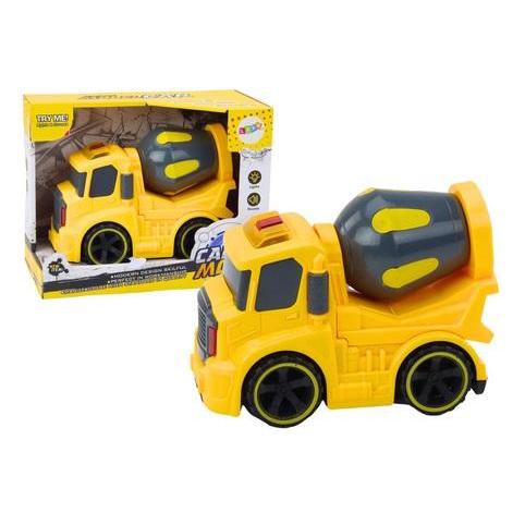 Lean Toys Betonmischer dreht sich mit Licht und Ton gelb (49673902)