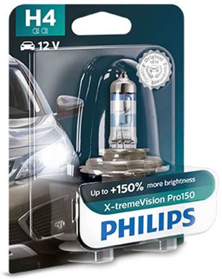 Lâmpada h4 Philips xtr vision pro150 1pc