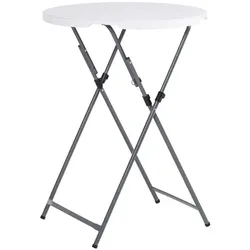 Hardin 1fachgut Runder Stehtisch, ca. 79 x 79 x 105 cm - Weiß