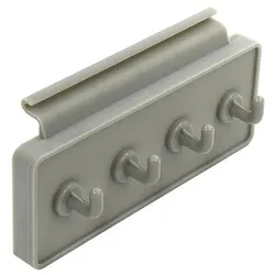 ProPlus 362084 Kederschiene Hakenleiste Garderobe 4 Haken Camping