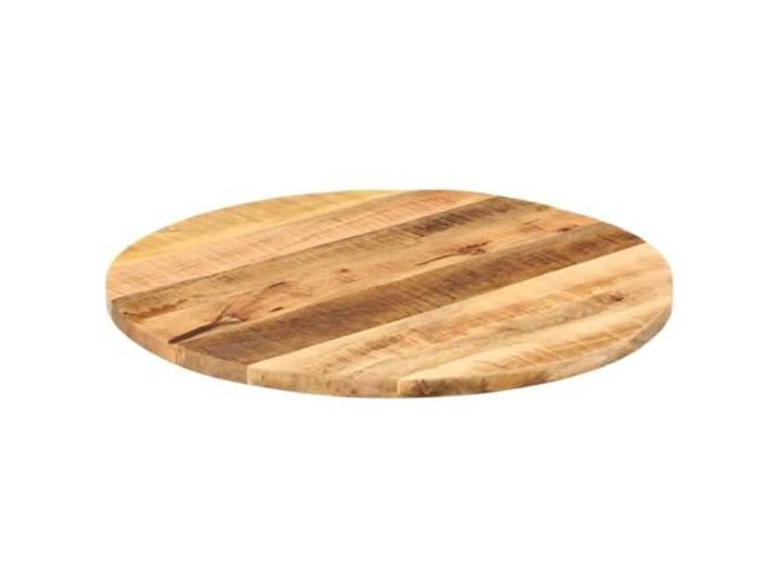 GFDWPUY Tischplatte Rund 90 cm Massives Mangoholz Ersatzplatte, Rustikales Design, Einfache Reinigung, Vielseitig Kombinierbar